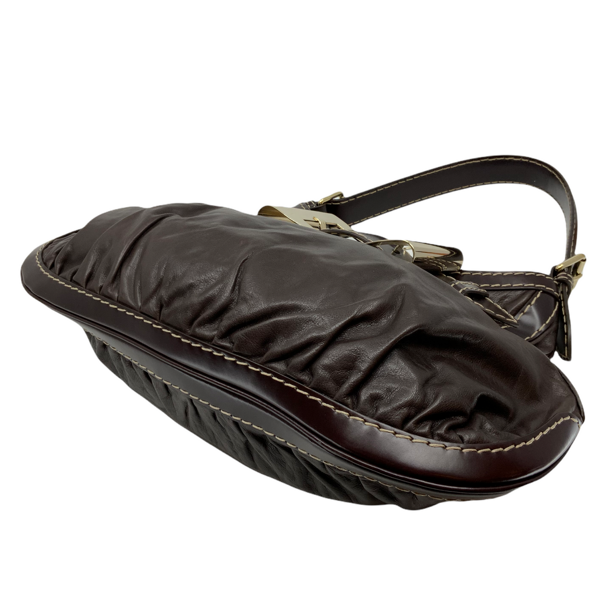 GUCCI Dialux Queen Leather Hobo Bag
