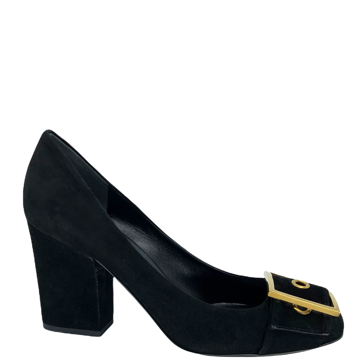 Gucci Suede Kesha Buckle Pumps Size 9
