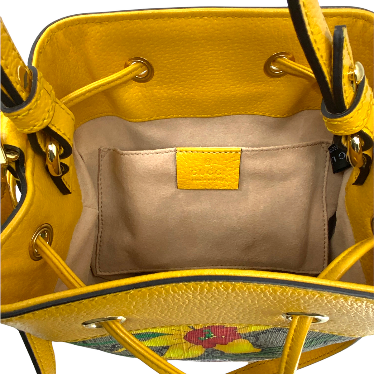 Gucci GG Supreme Flora Small Ophidia Bucket Bag NEW