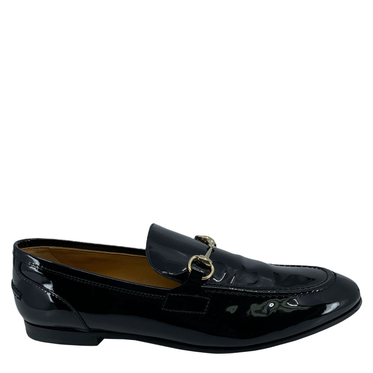 Gucci Classic Patent Leather Horsebit Loafers Size 8.5