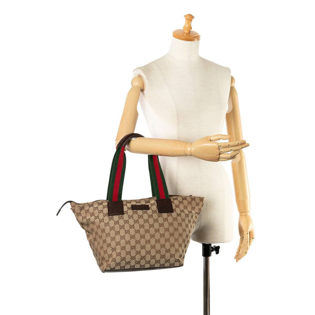 GUCCI GG Canvas Web Shoulder Bag