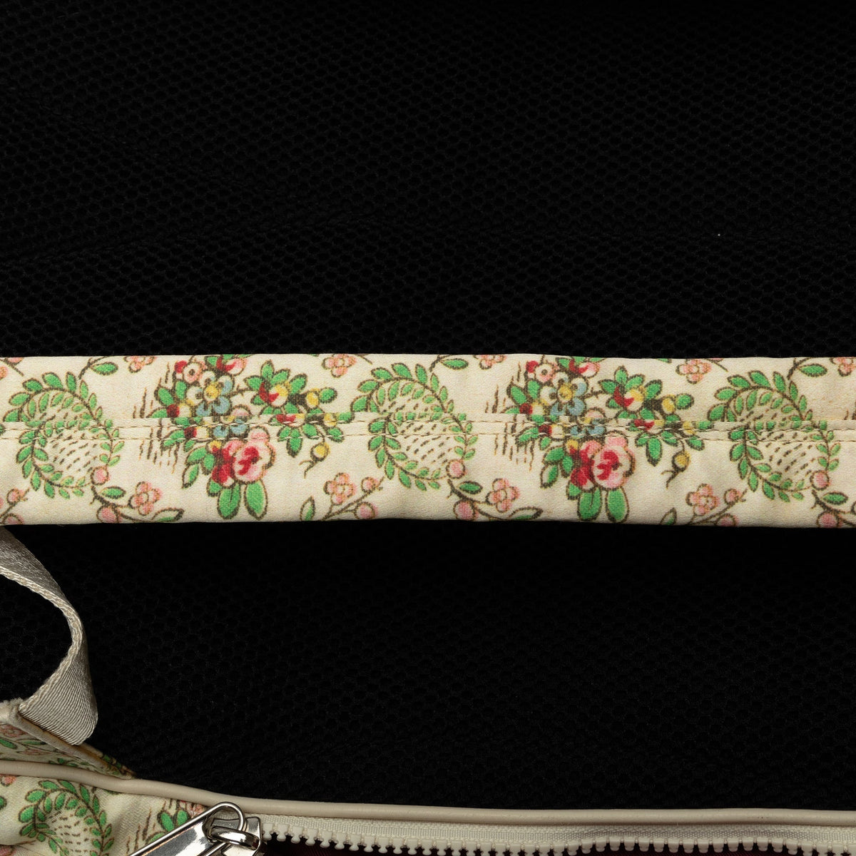 GUCCI MLB Floral Satin NY Yankees Patch Backpack