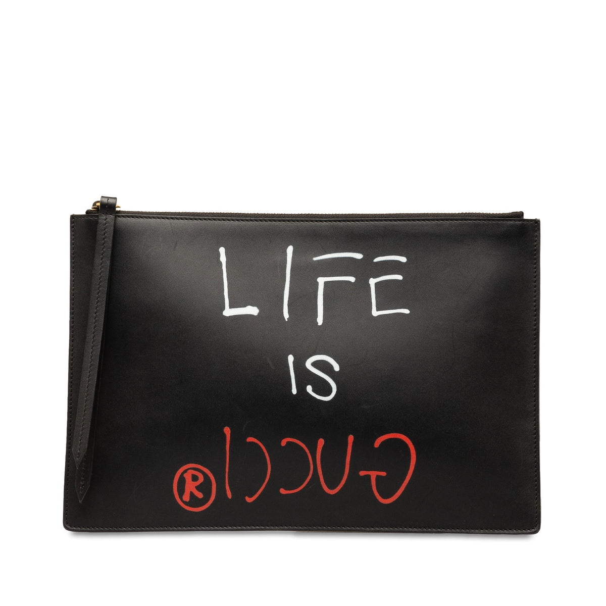 GUCCIGhost Life is  Zip Pouch Clutch Bag