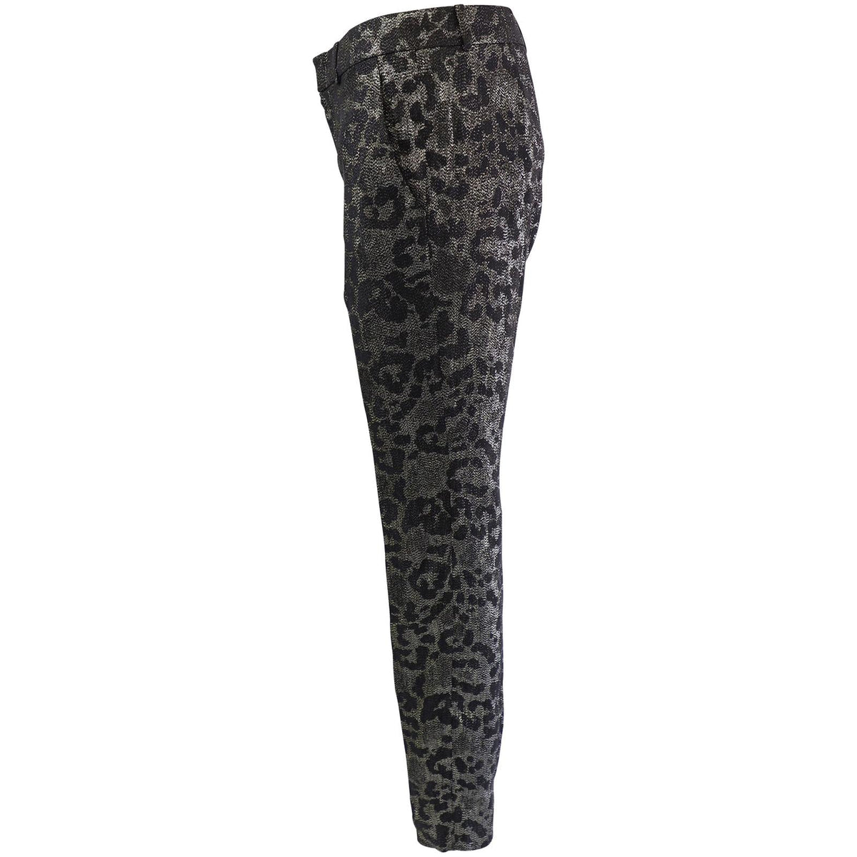 Gucci Metallic Leopard Silk Trousers
