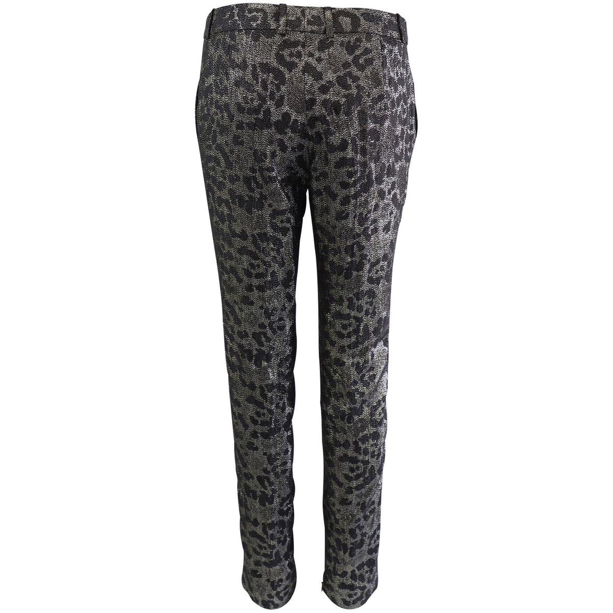 Gucci Metallic Leopard Silk Trousers
