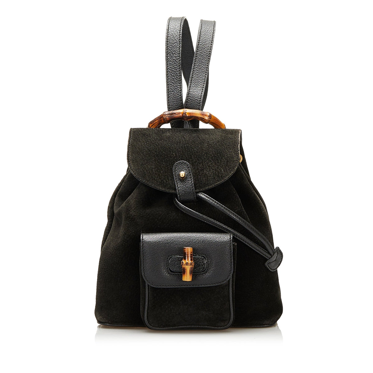 Gucci Bamboo Suede Backpack