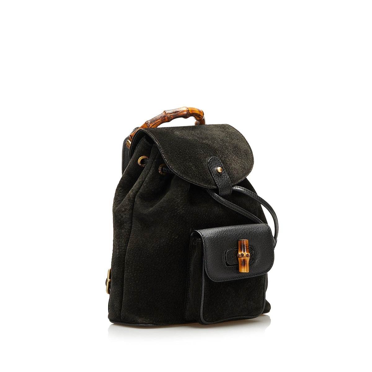 Gucci Bamboo Suede Backpack