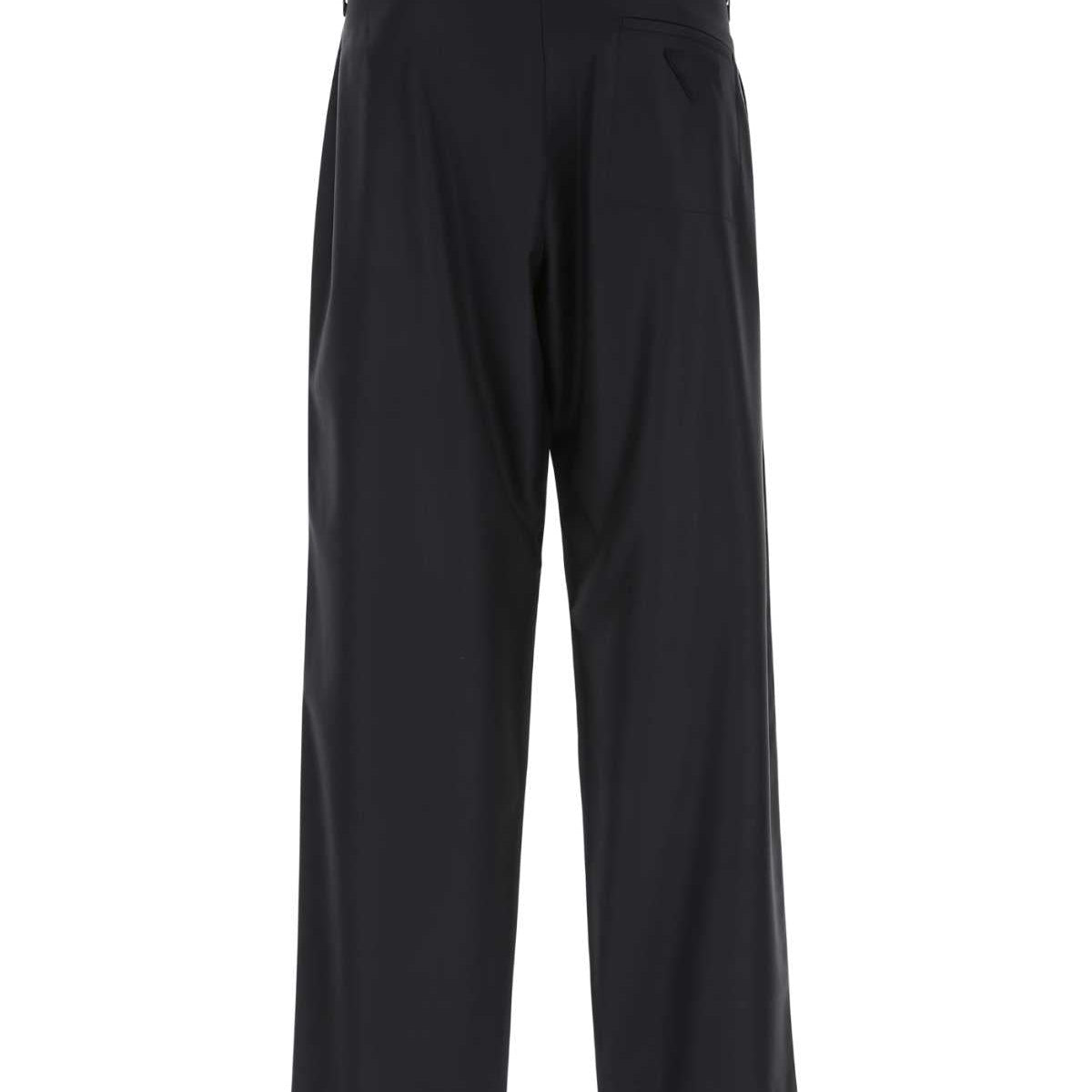 PRADA Wide-Leg Wool Trousers for Men - FW22 Collection