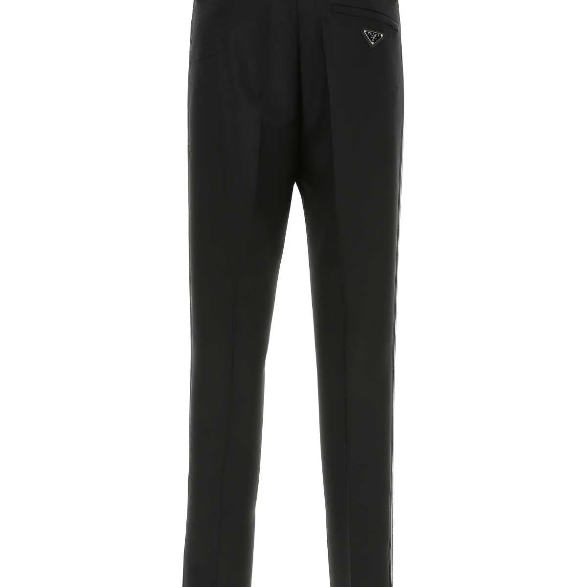 PRADA Mohair Blend Trousers for Men - SS23 Collection