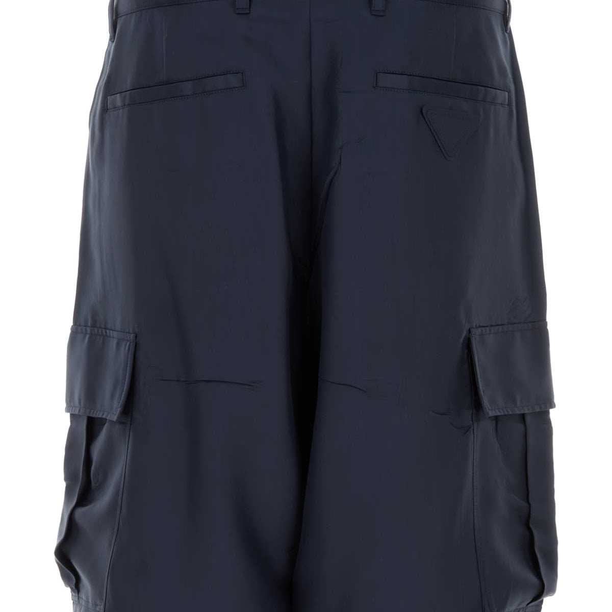 PRADA Silk Bermuda Shorts for Men - SS25 Collection