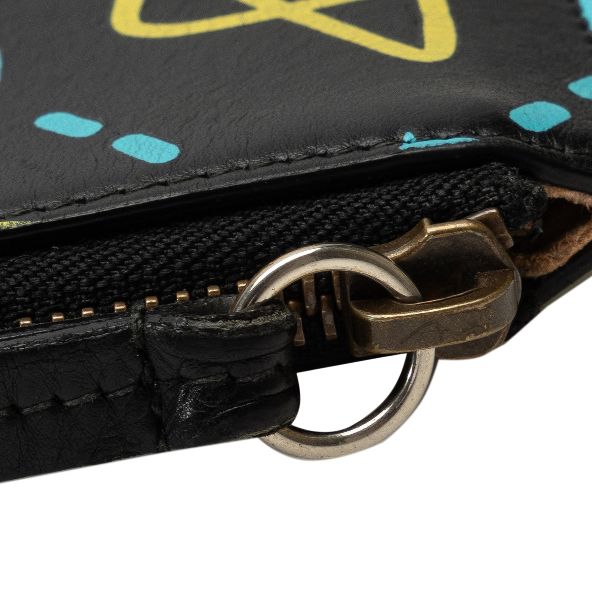 GUCCI Leather Ghost Clutch Clutch Bag