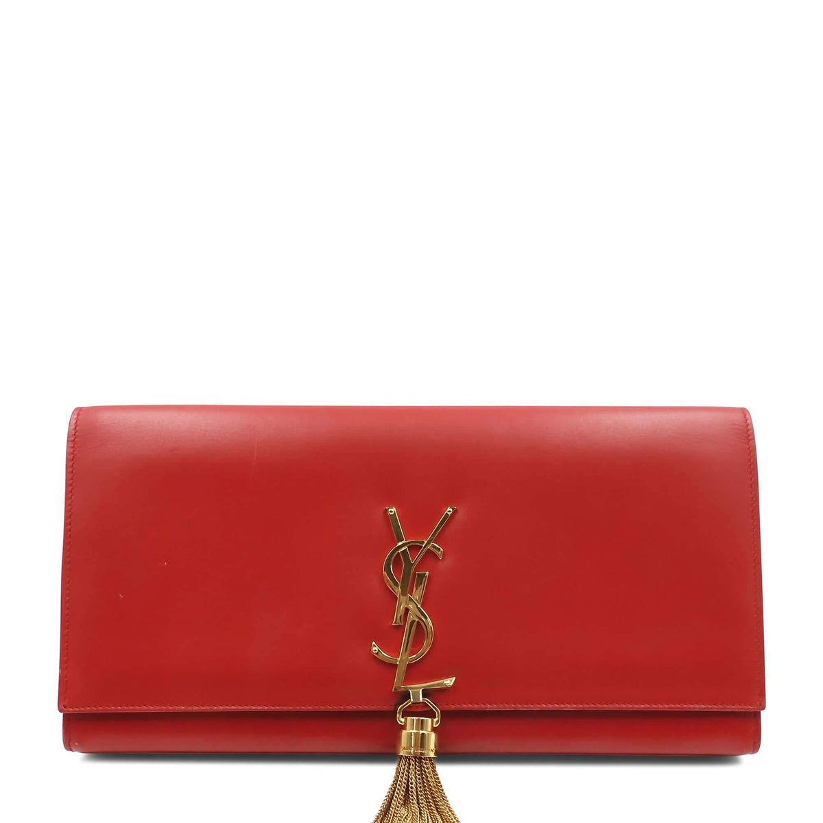 Classic Monogram Kate Clutch Red with Tassel