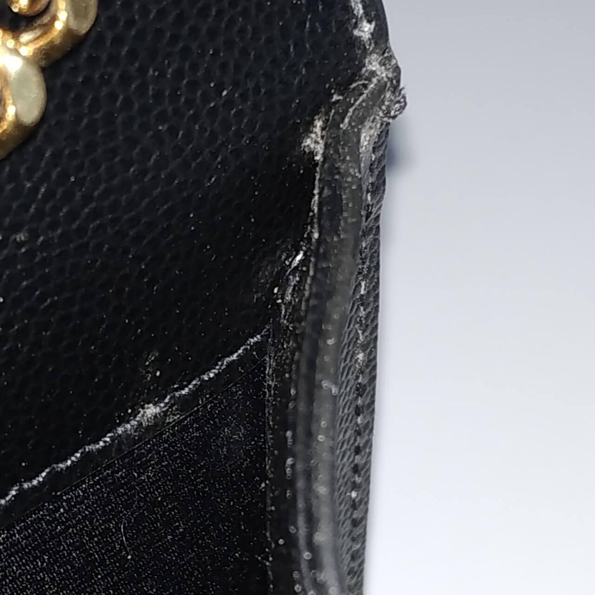 Monogram Medium Kate Black with Gold Hardware
