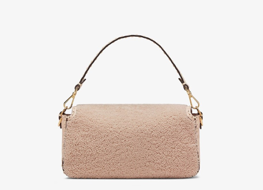 Fendi Baguette Pink sheepskin bag