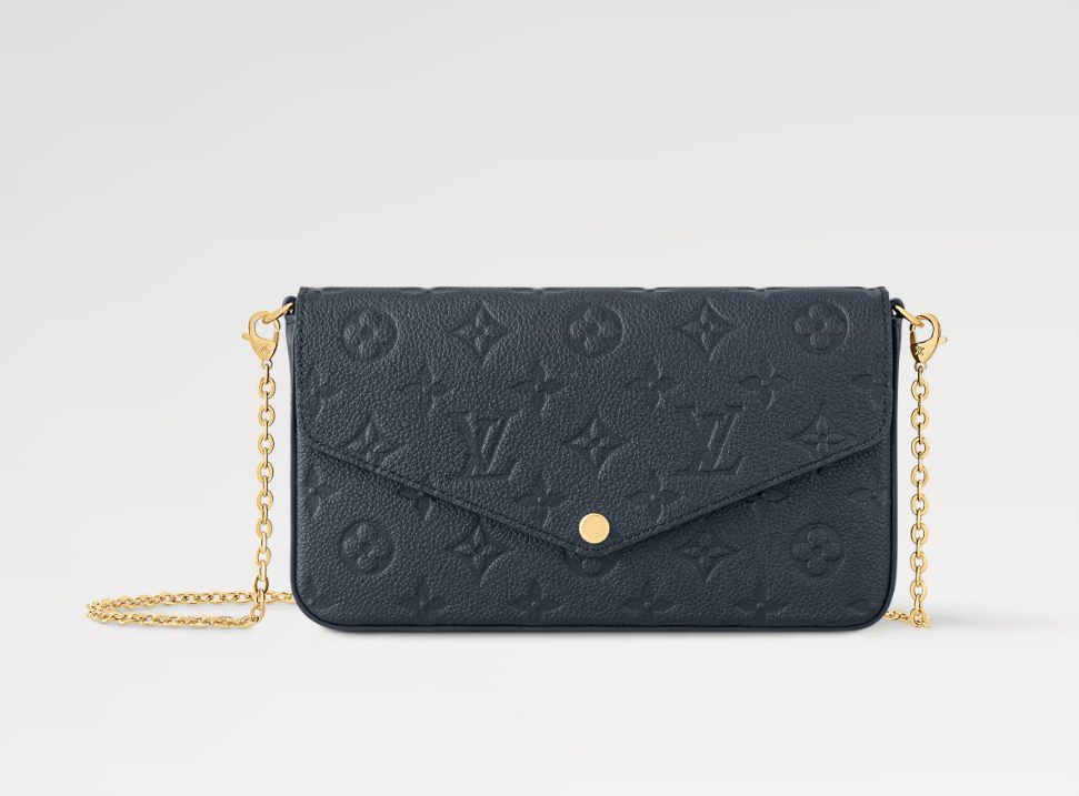 Chloe’s Picks Pochette Félicie Monogram Empreinte  Navy