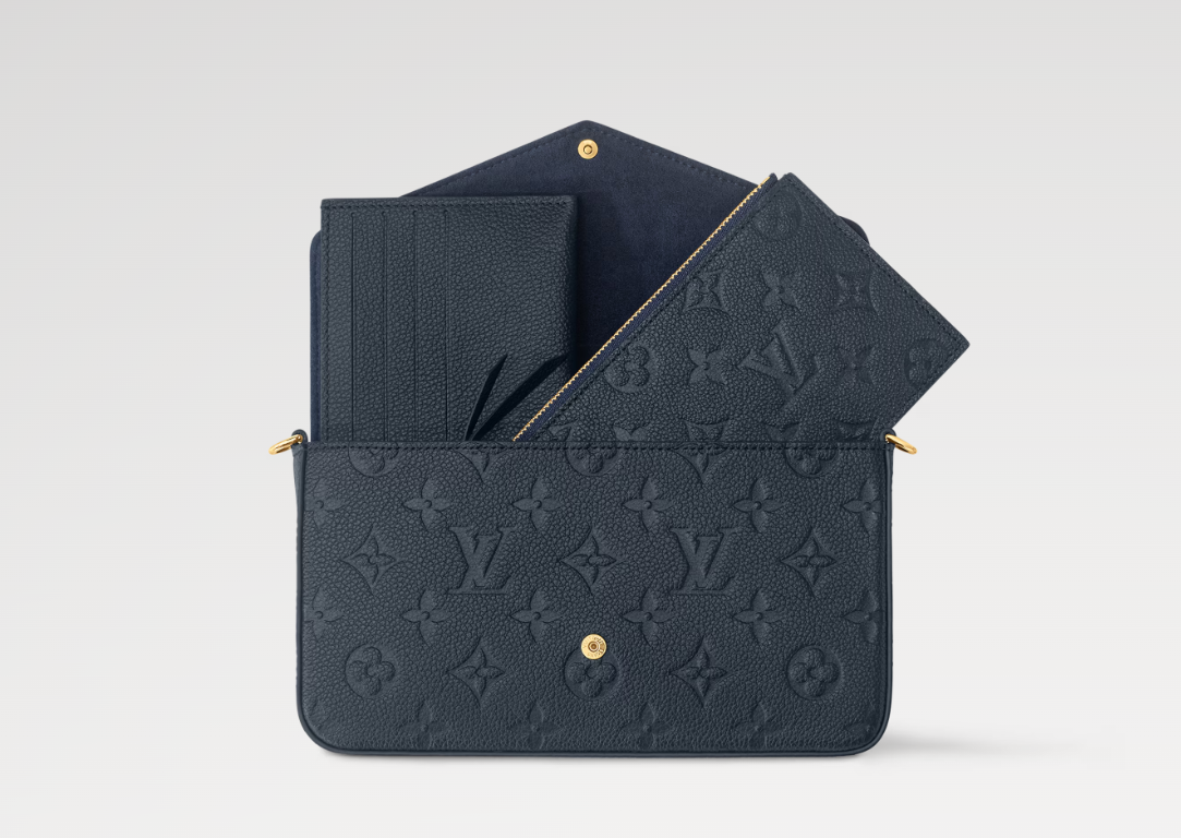 Chloe’s Picks Pochette Félicie Monogram Empreinte  Navy
