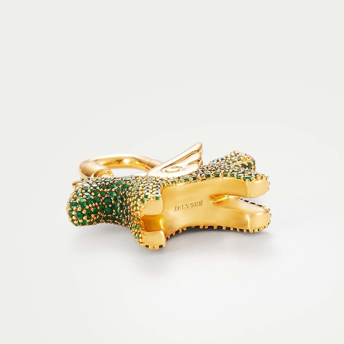 Sparkle Gold Green Zircon—Rodeo Pegase Bag Charm