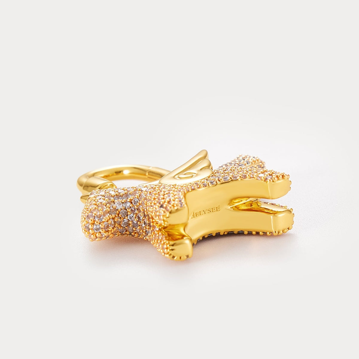 Sparkle Gold Sea Blue Zircon—Rodeo Pegase Bag Charm