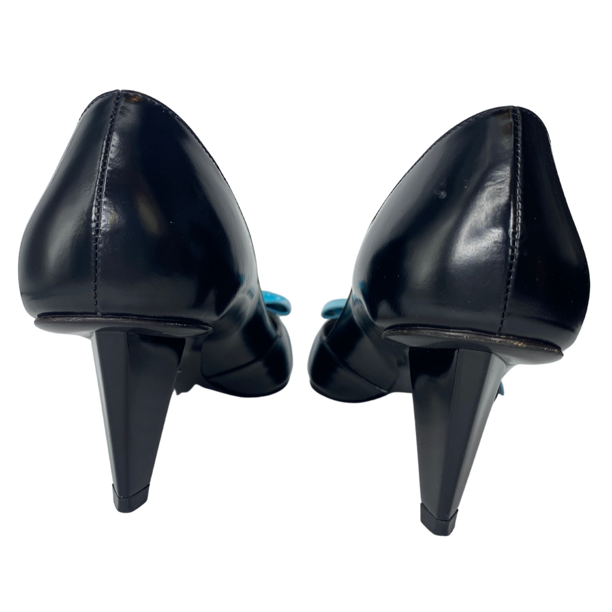 Prada Bow & Patent Leather Heels |US7.5|IT37.5|