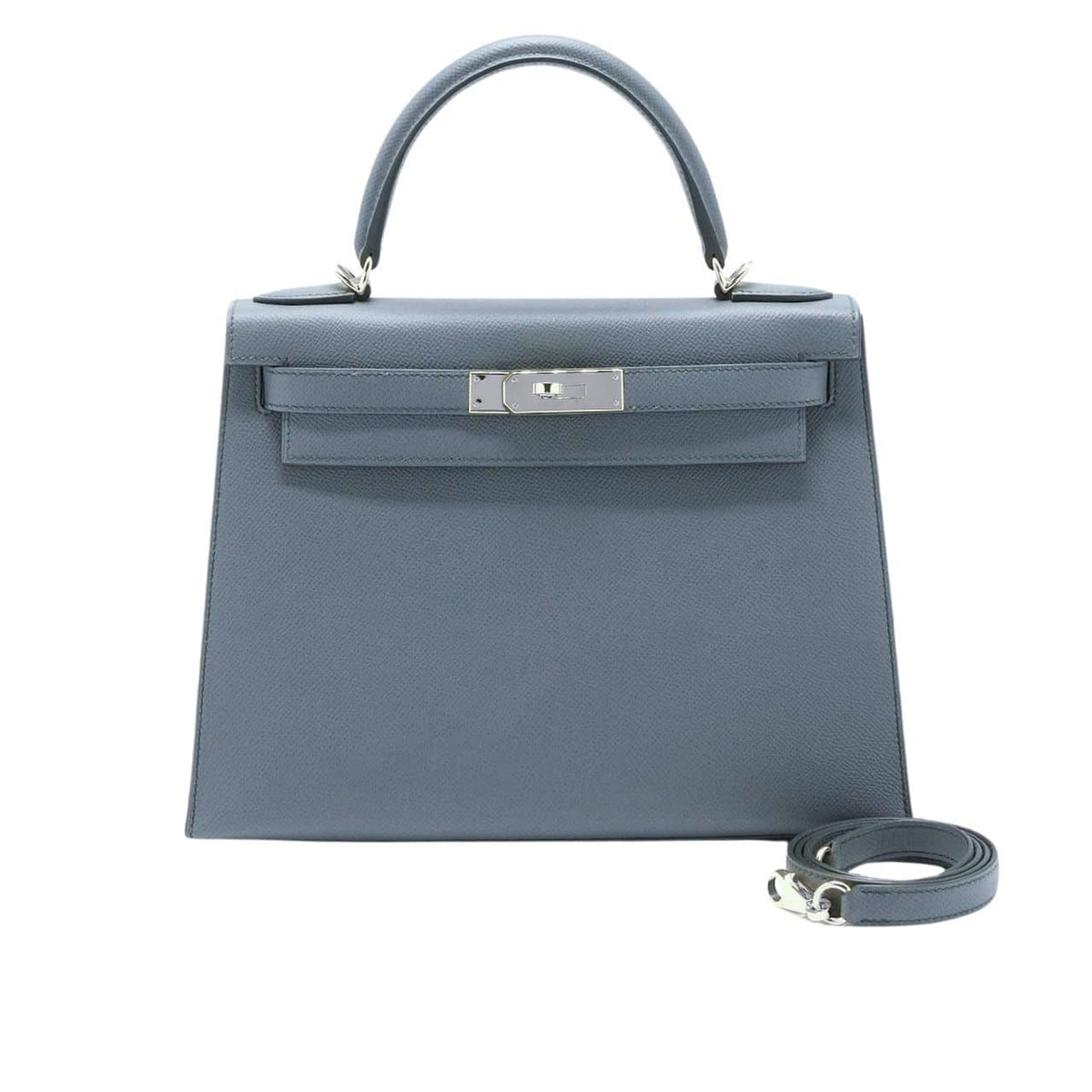HM KELLY EPSOM BLEU CELESTE 28CM