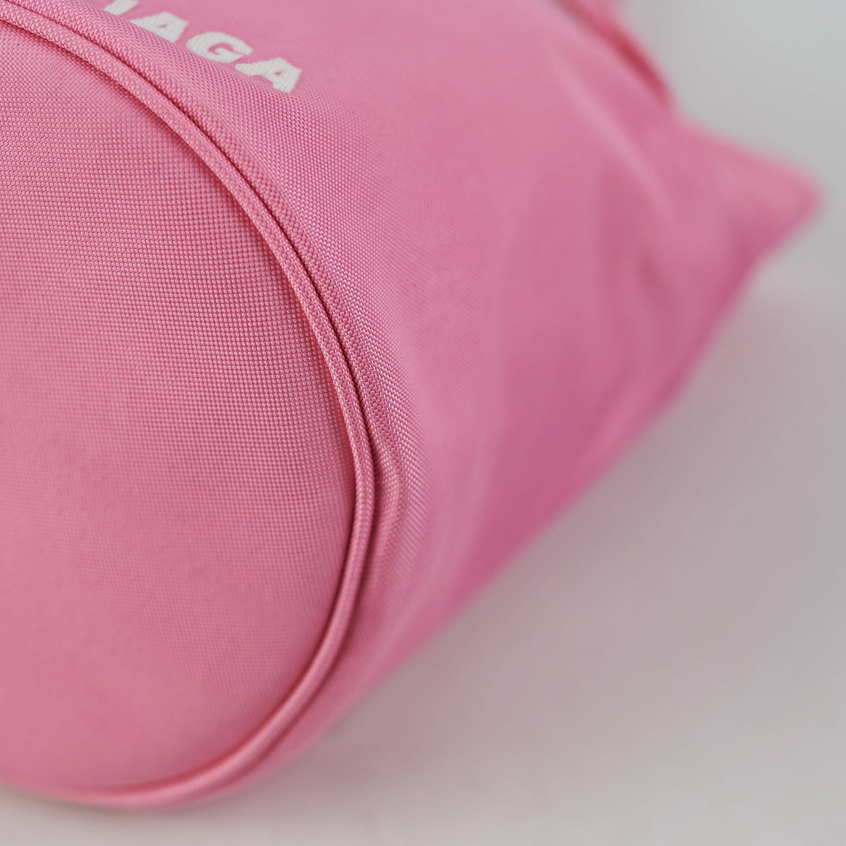 balenciaga Nylon Wheel XS Bucket Bag Pink