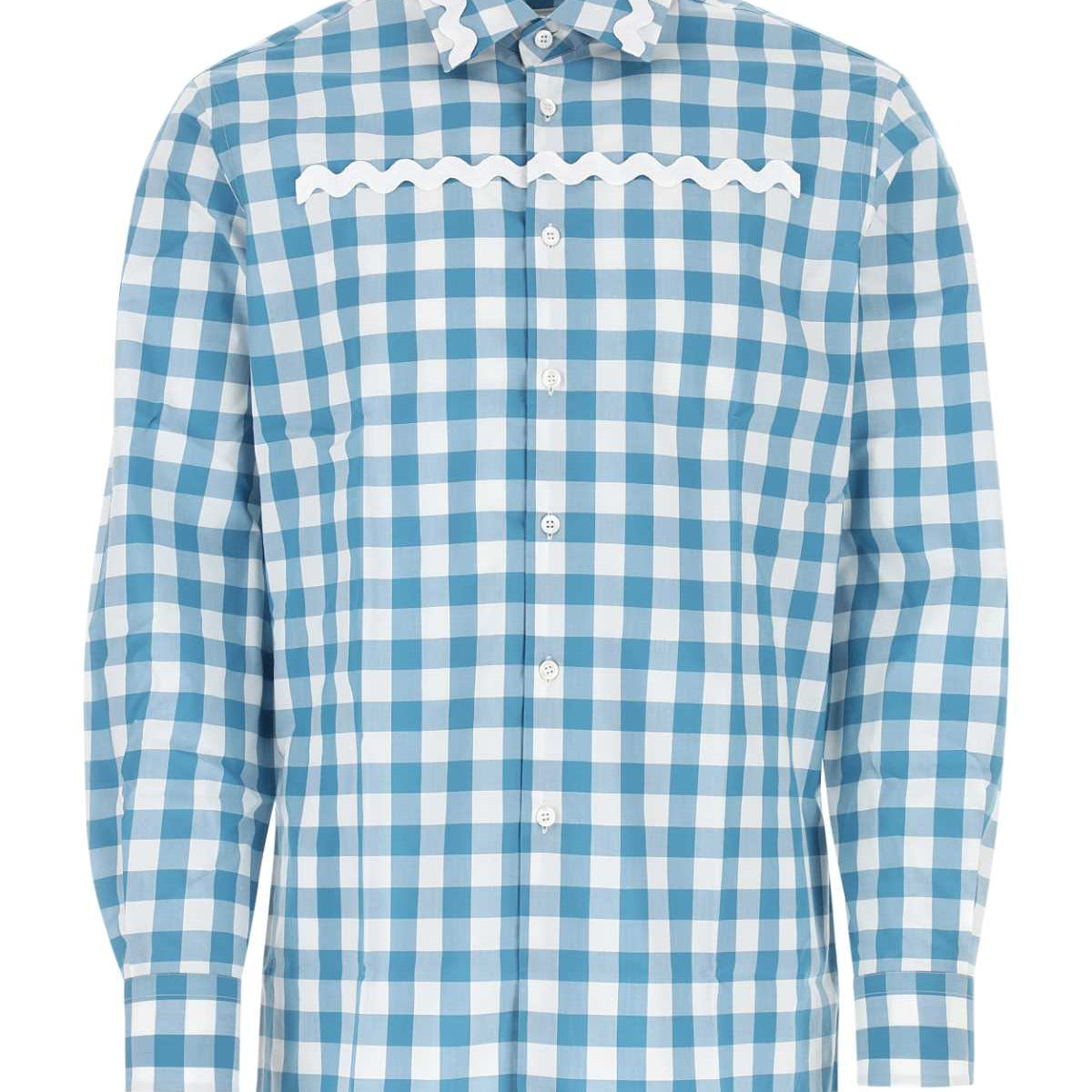 PRADA Embroidered Poplin Shirt for Men - SS23