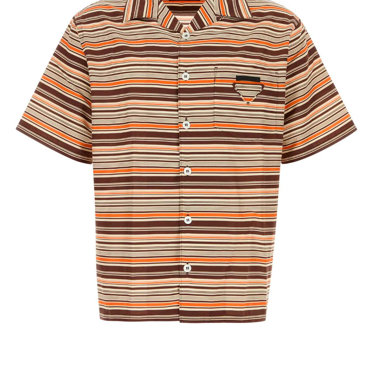 PRADA Embroidered Cotton Blend Shirt for Men - FW25