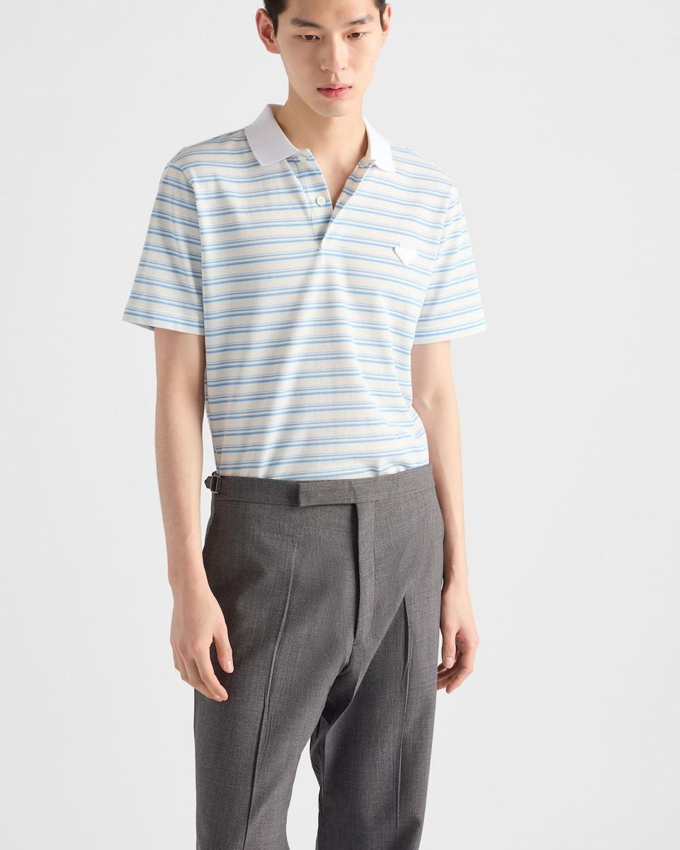 PRADA Men's Classic Polo Tee - FW25 Collection