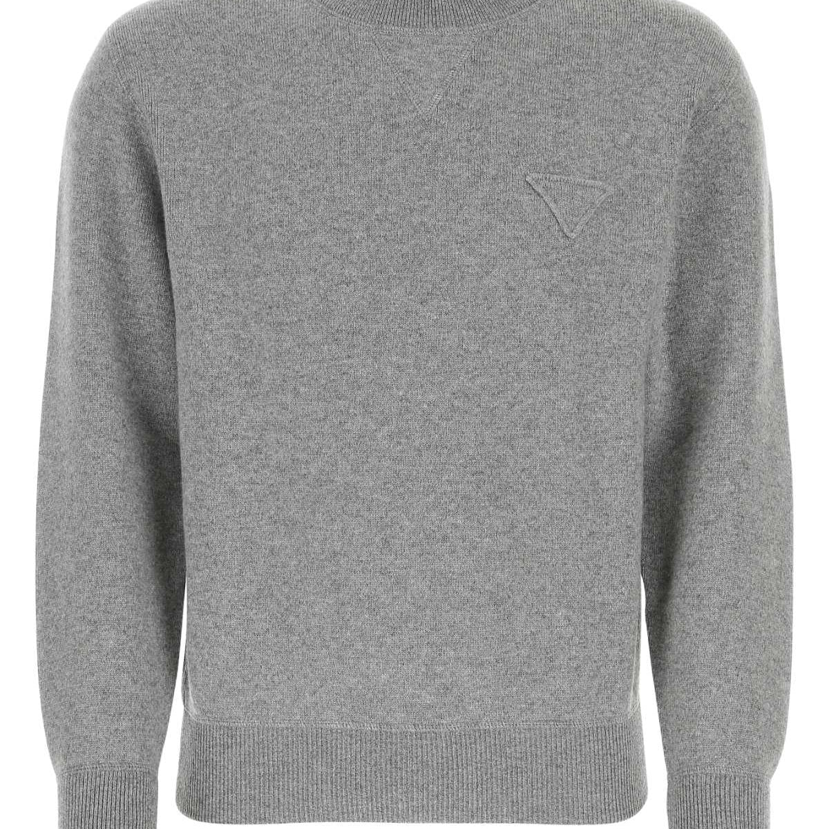 PRADA Stretch Cashmere Blend Pullover Sweater for Men