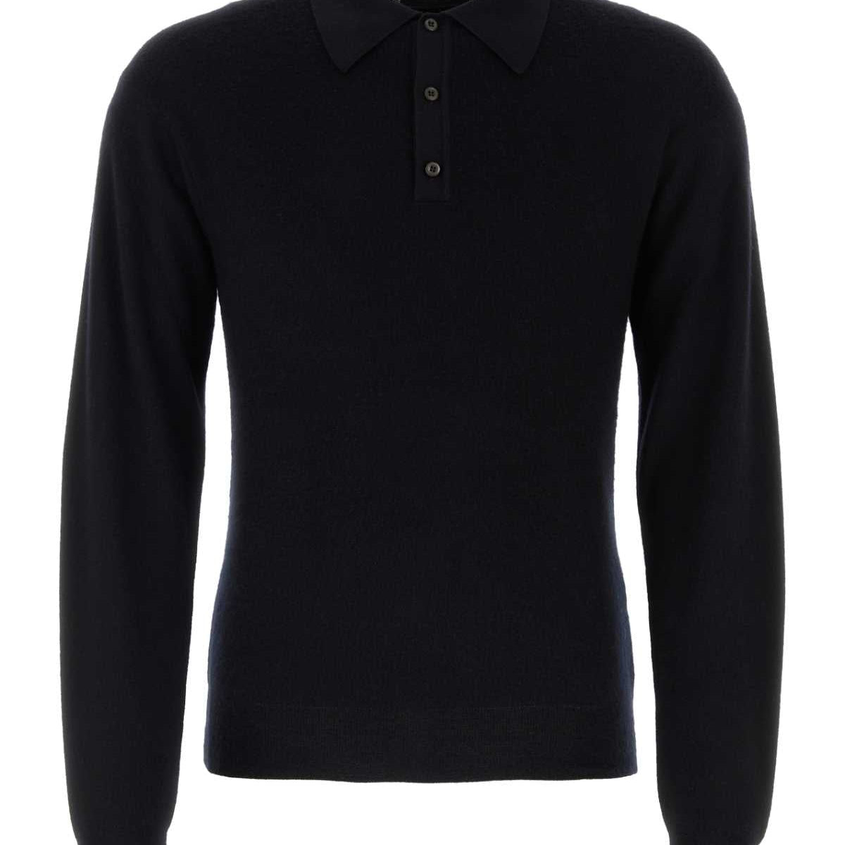 PRADA Cashmere Blend Polo Shirt for Men