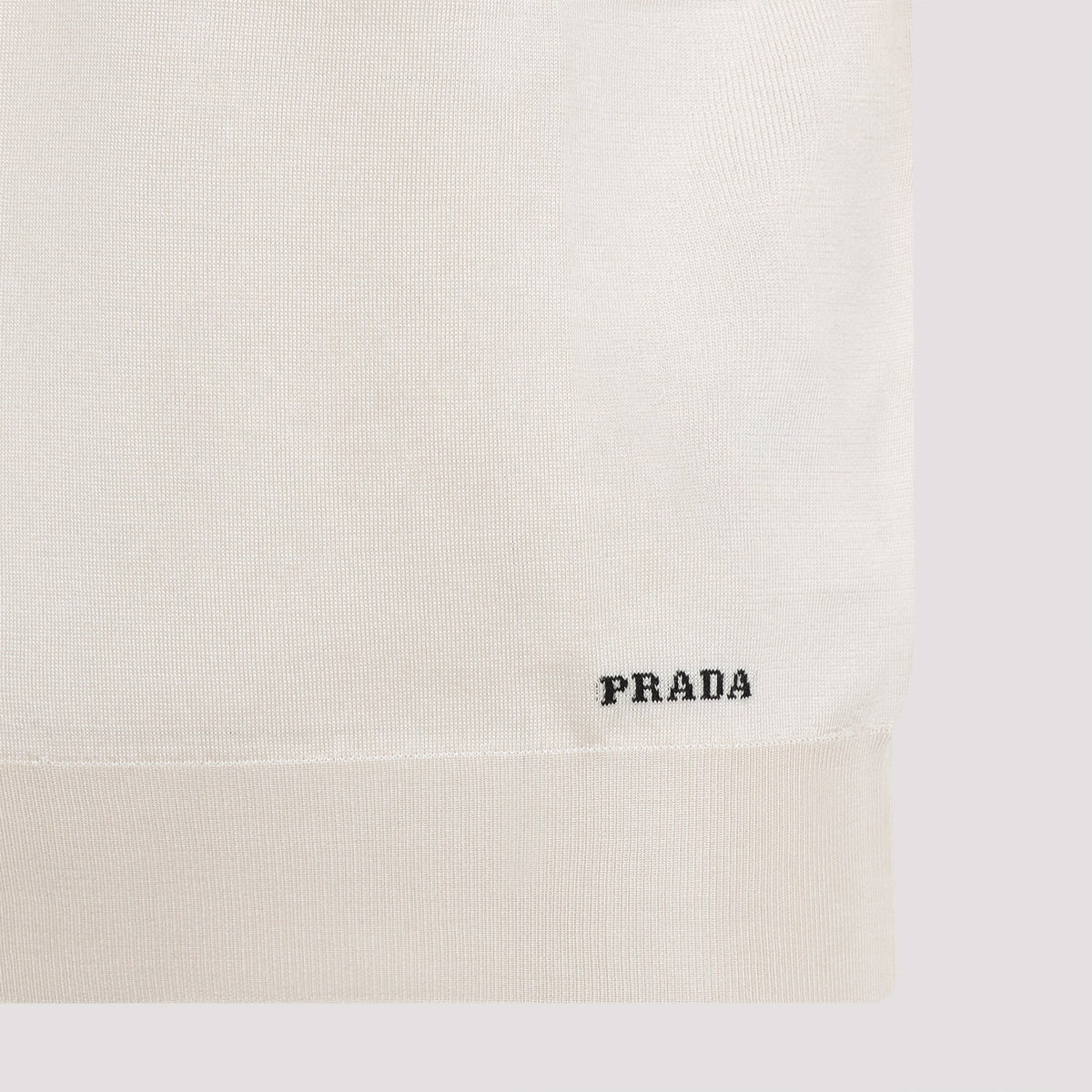 PRADA Silk Knit Polo Shirt for Men