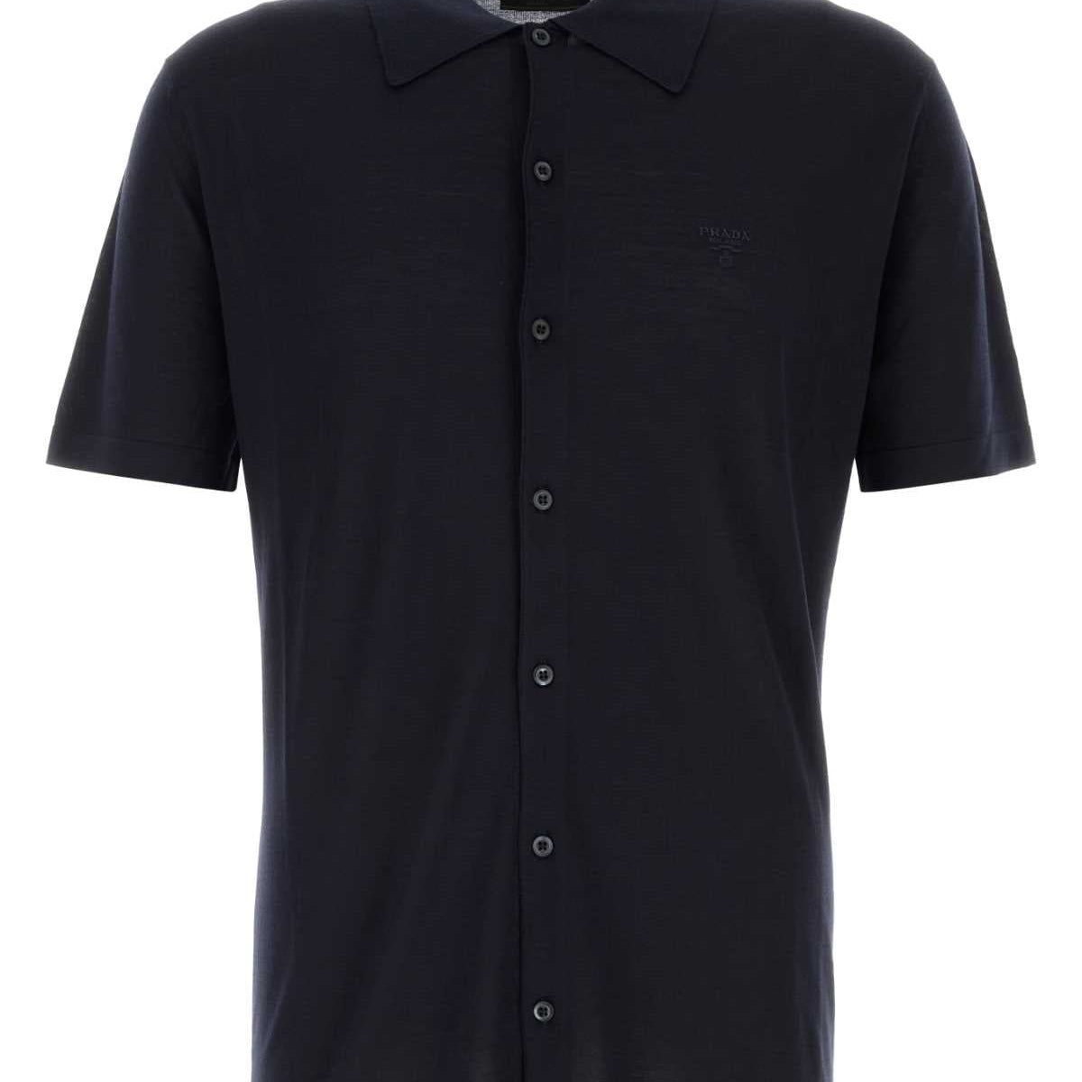 PRADA Essential Wool Shirt for Men - SS25 Collection