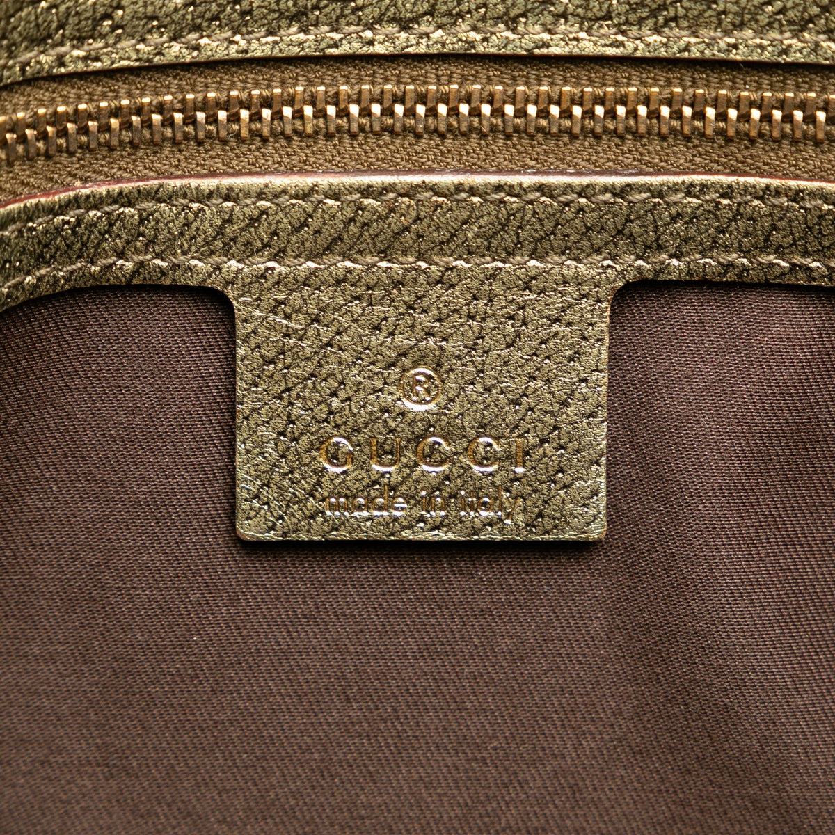 GUCCI GG Canvas Metal Bamboo Handbag