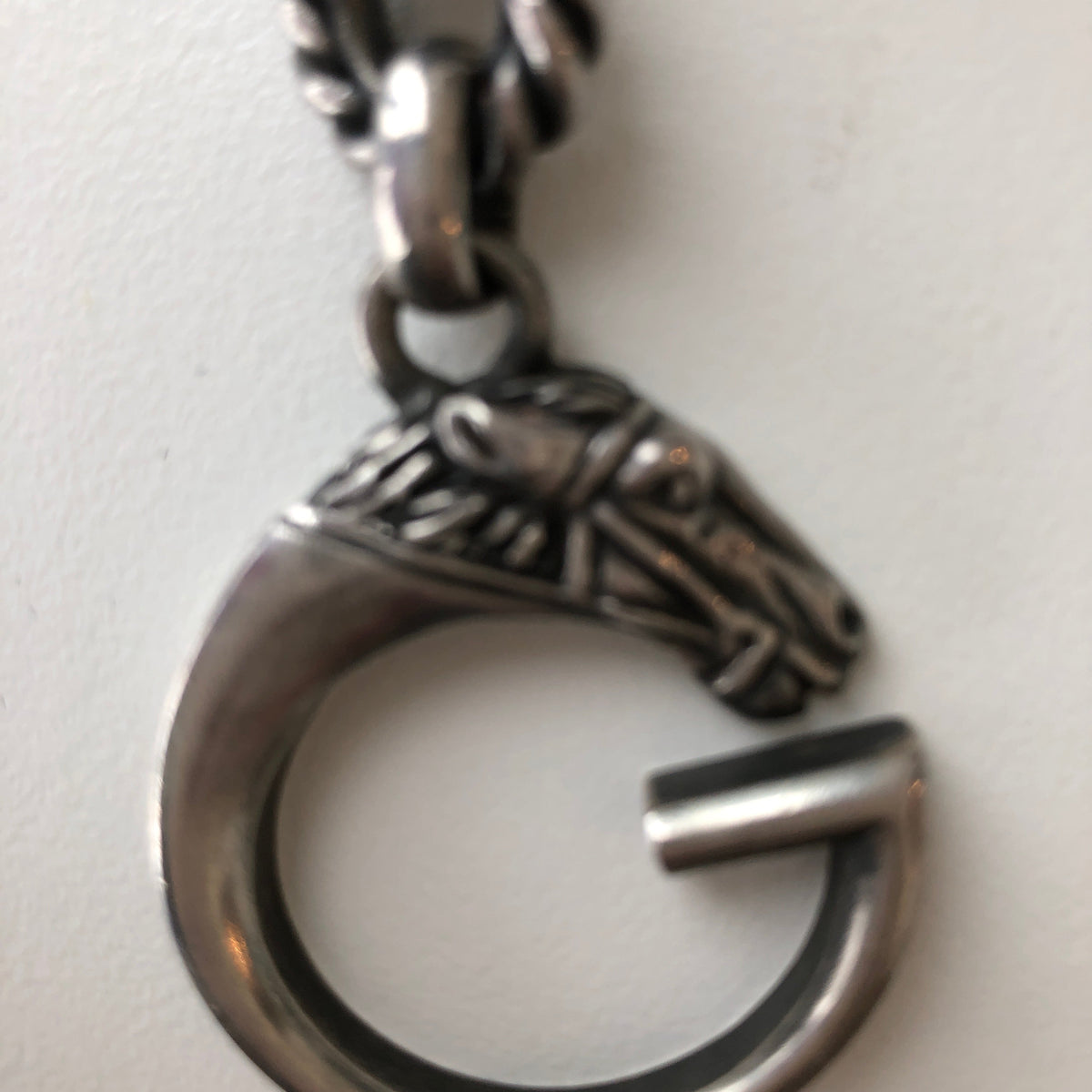 Vintage Gucci sterling silver horse head bracelet