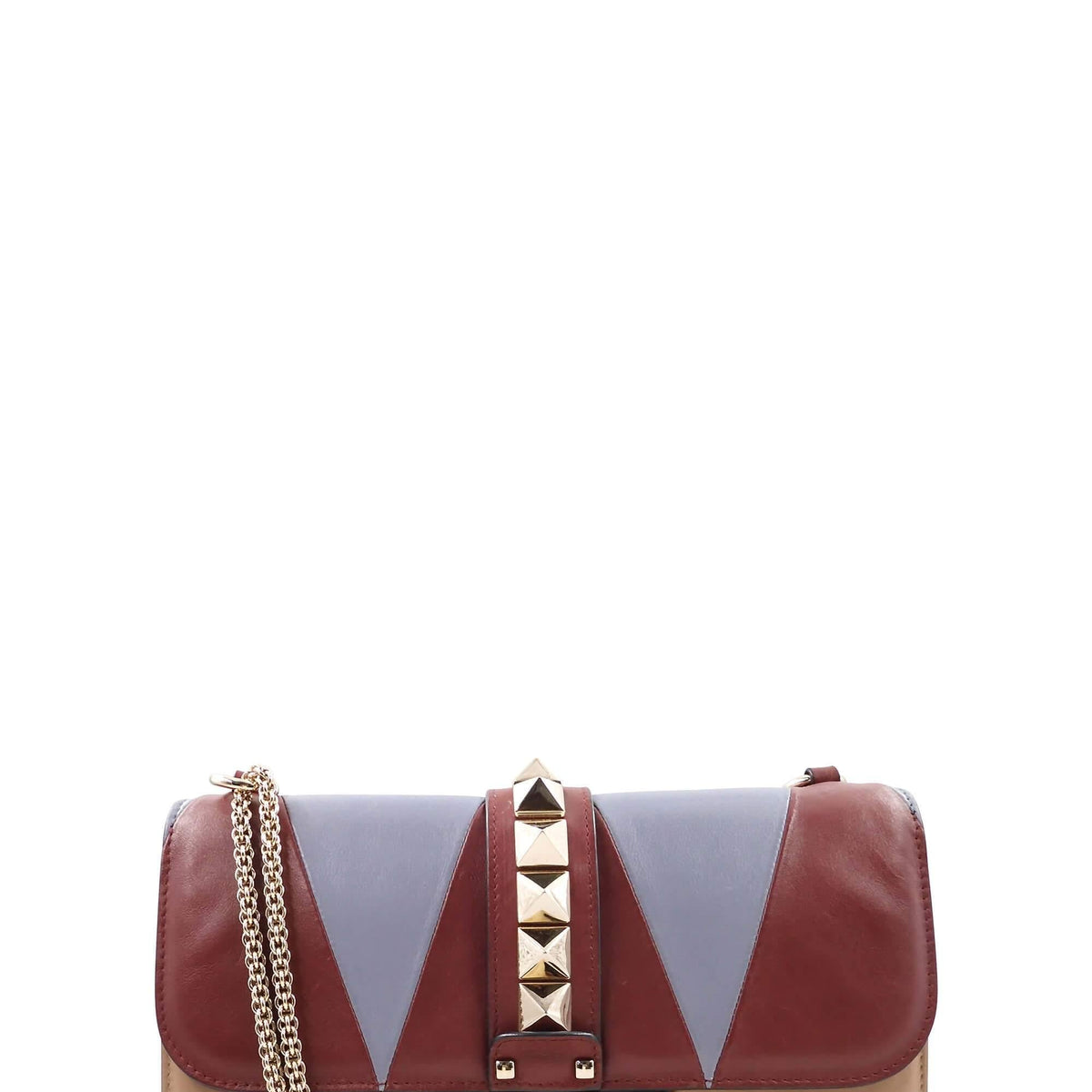 Medium Glam Rock Maroon Blue Beige