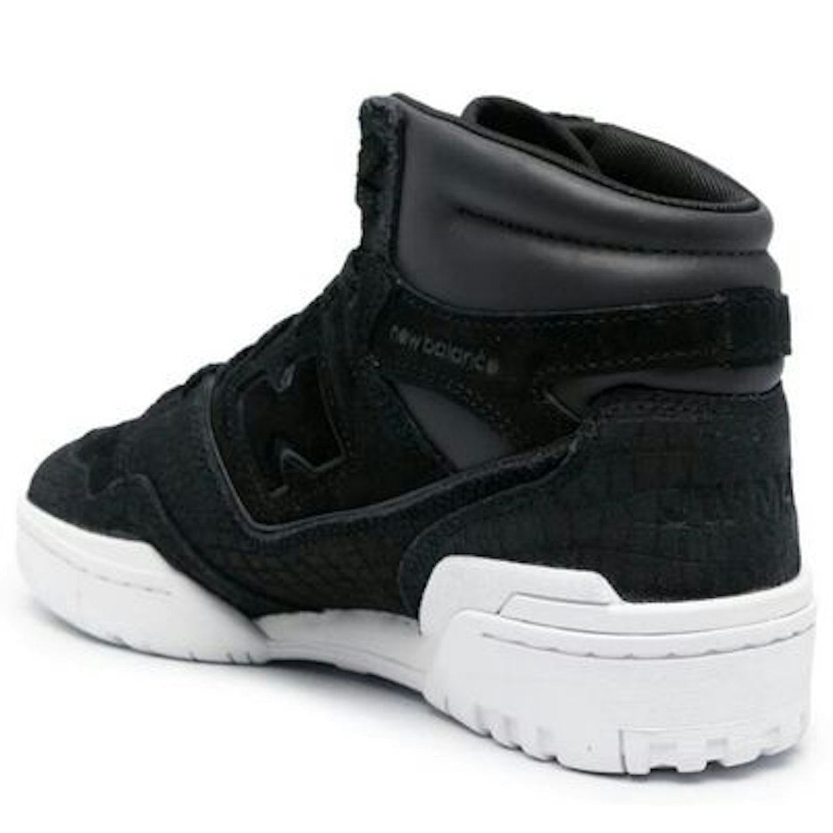 LEATHER PANELLED SNEAKERS