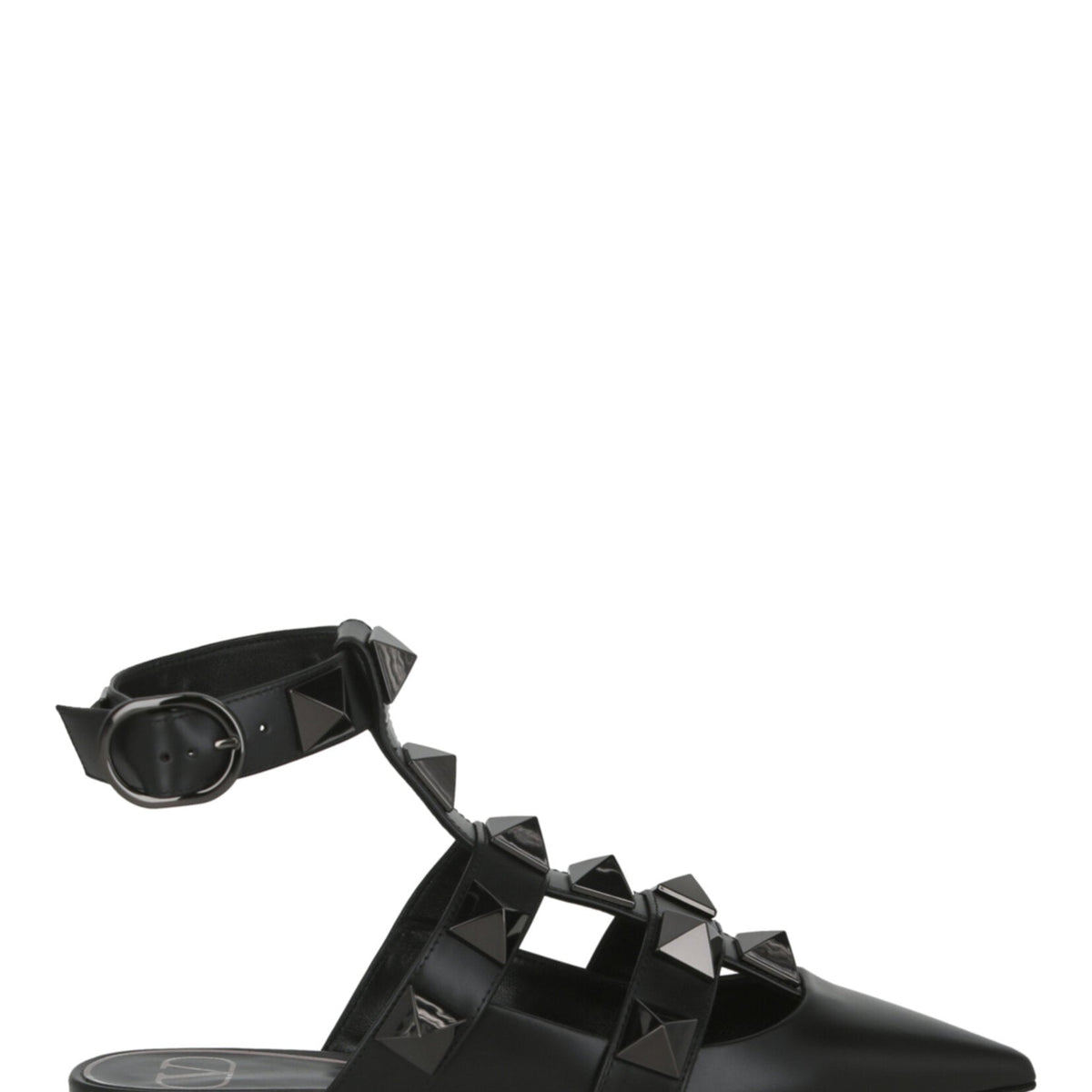 Valentino Womens Roman Stud Ballerina Shoes