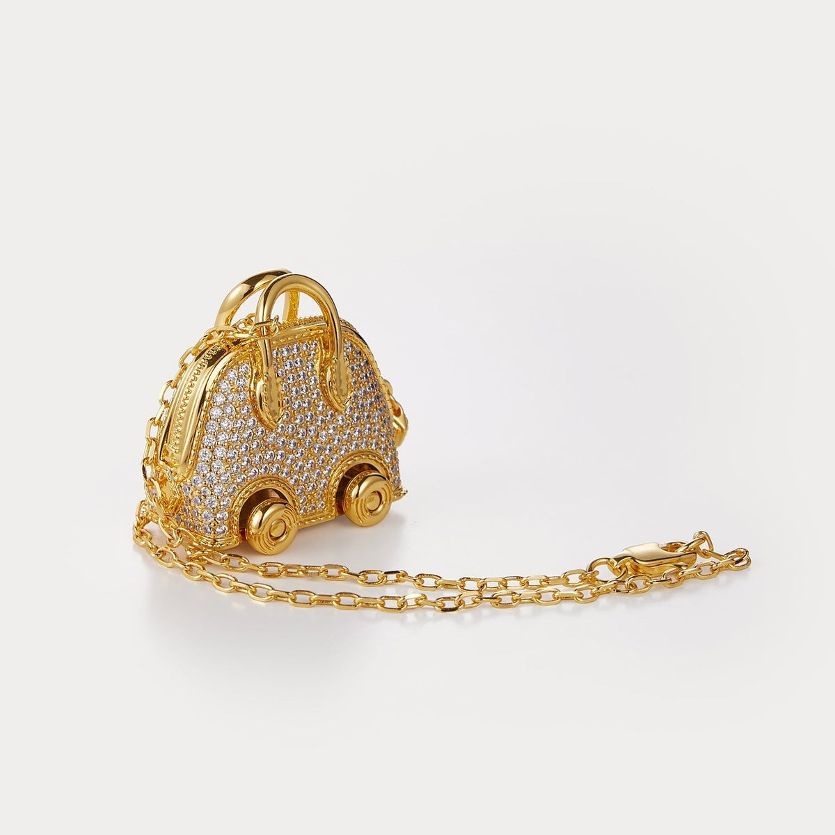 Sparkle Gold—Bolide On Wheels Bag Charm