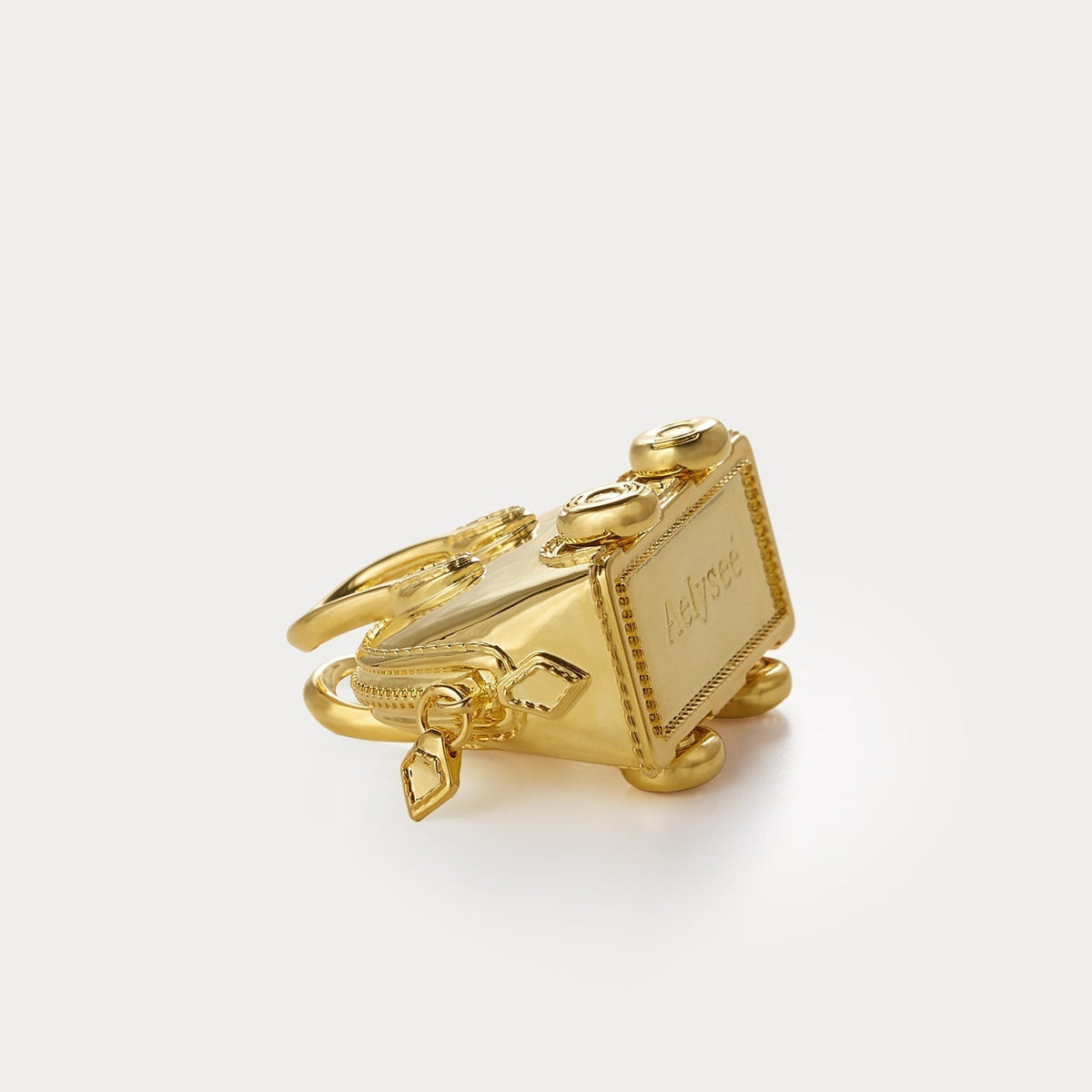 Classic Gold—Bolide On Wheels Bag Charm
