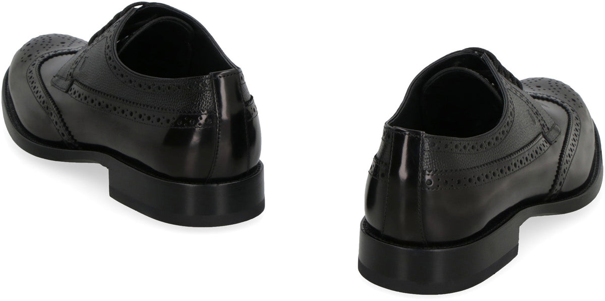LEATHER LACE-UP SHOES