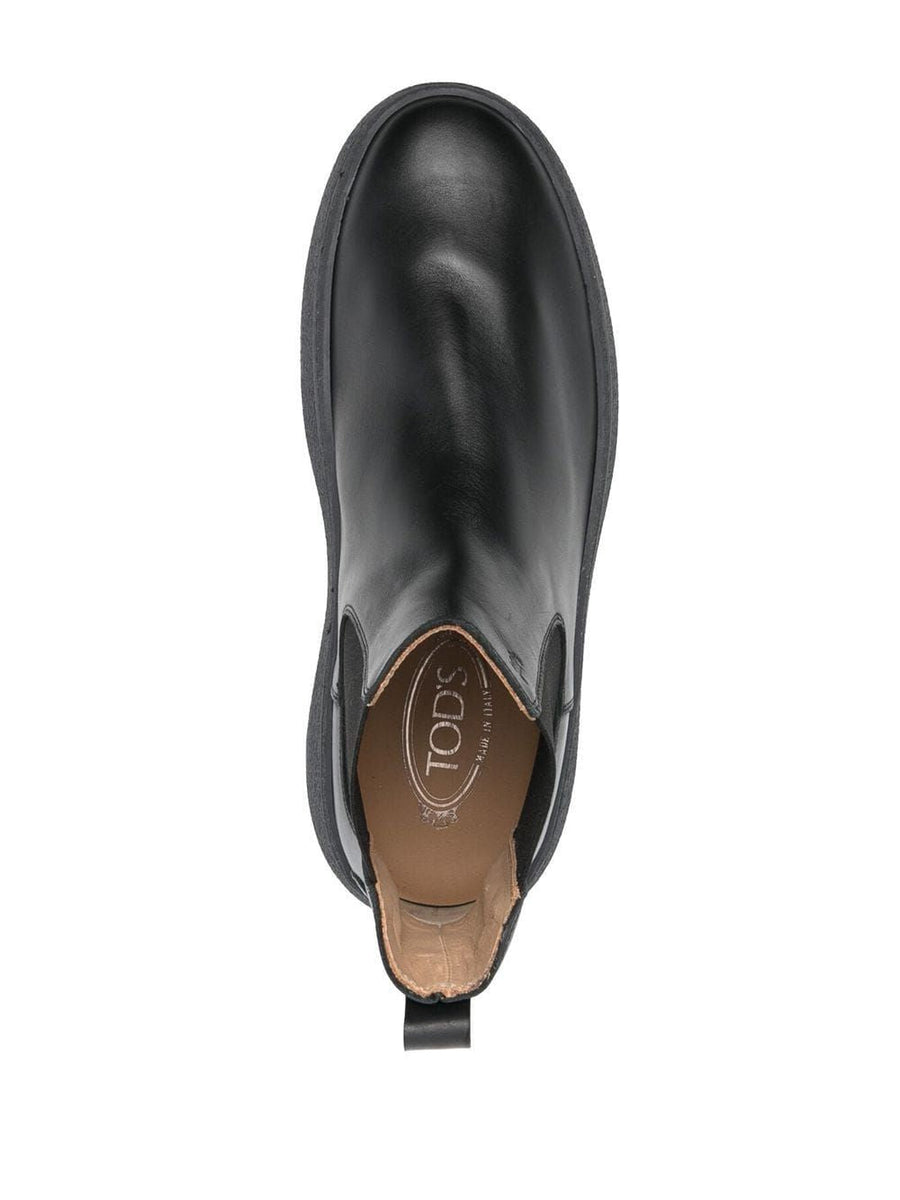 LEATHER HIGH ANKLE BOOTS
