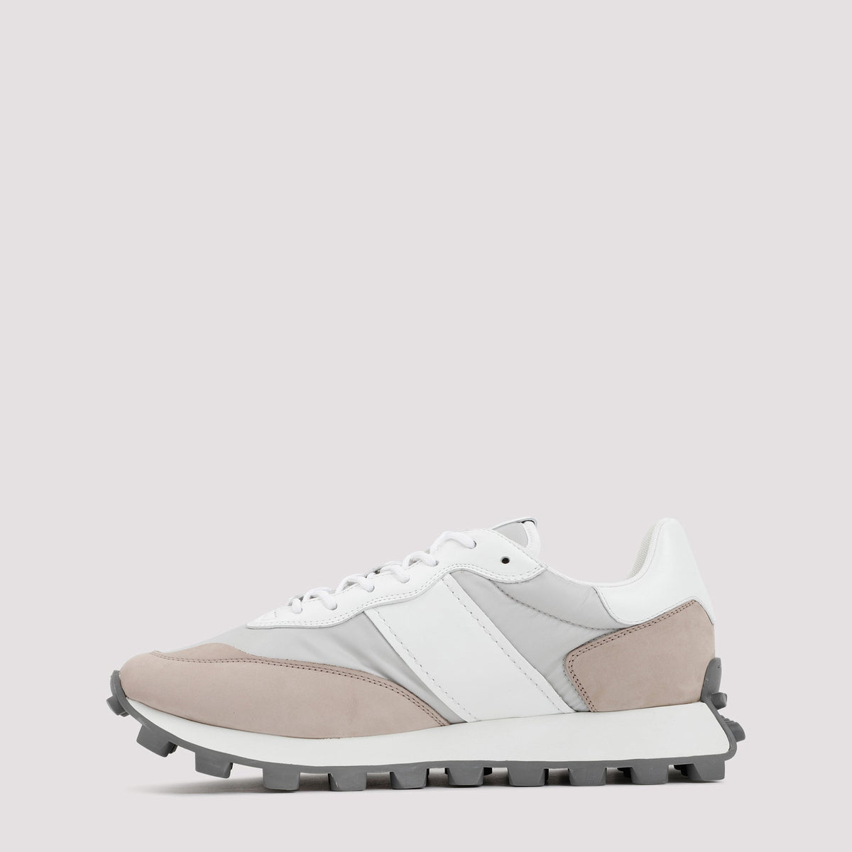 TOD`S 1T IN LEATHER AND FABRIC SNEAKERS