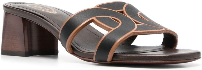 LEATHER HEELED SANDAL