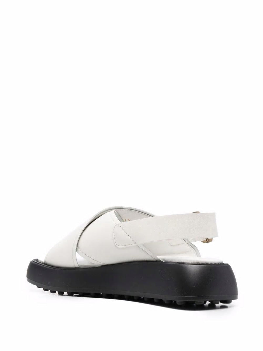 Cross-strap Slingback Sandals