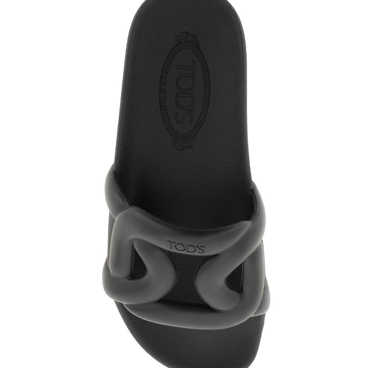 RUBBER SLIDES WITH MAXI CHAIN