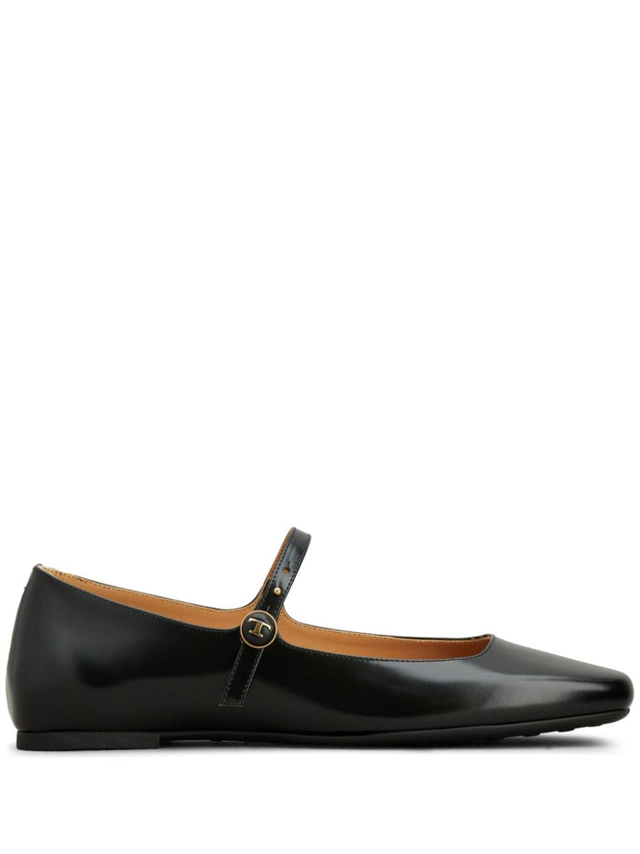 LEATHER BALLET FLATS