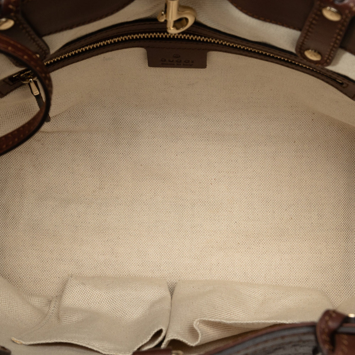 GUCCI Leather Diamante Craft Tote Bag