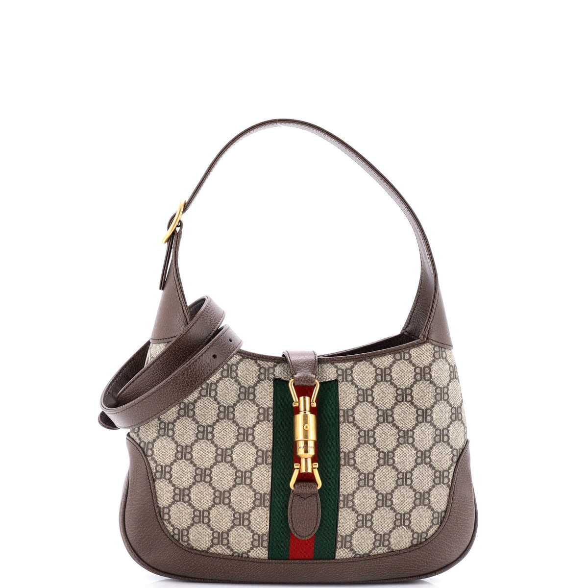 Balenciaga x Gucci The Hacker Project Jackie 1961 Hobo BB Coated Canvas Small