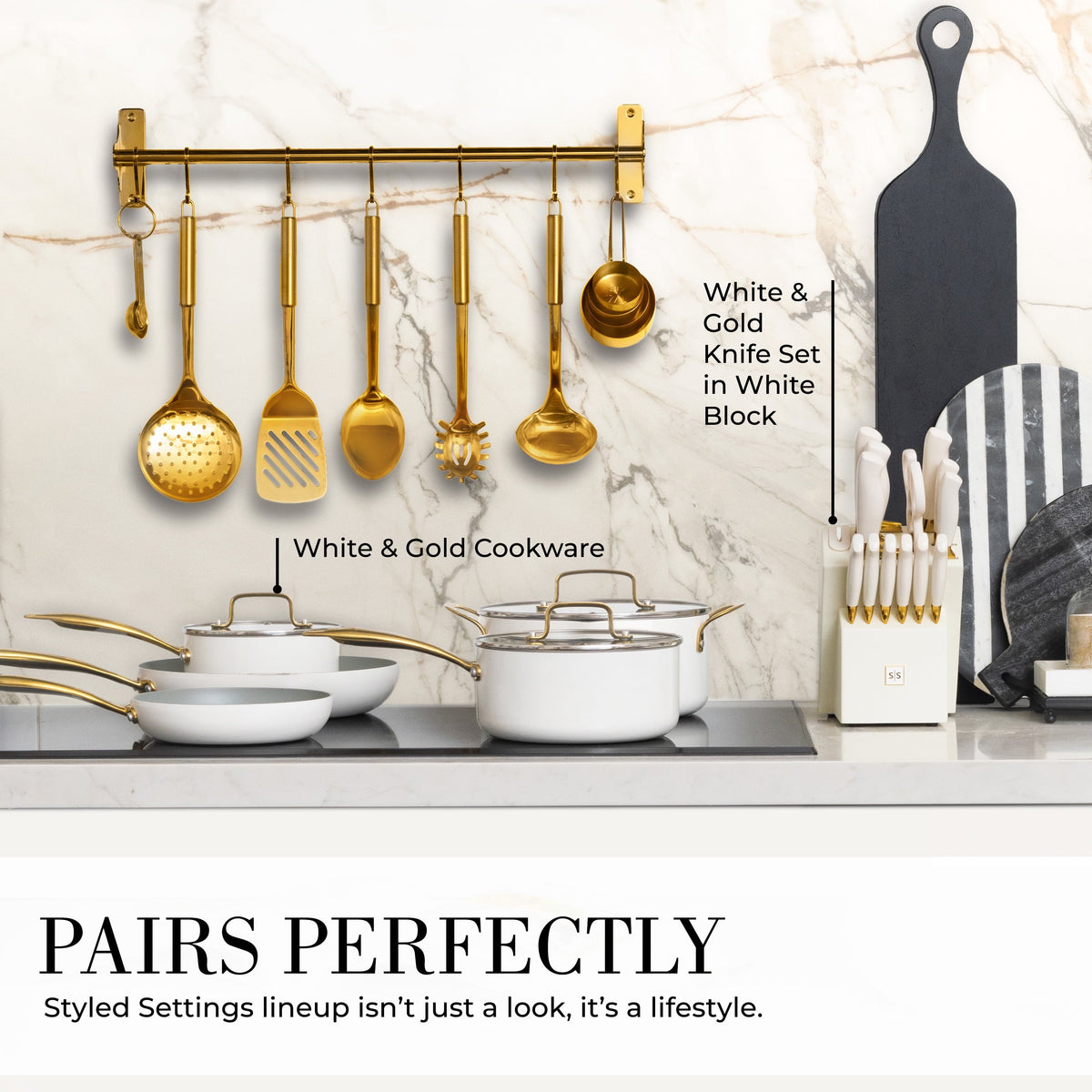 Gold Stainless Steel Cooking Utensils Set