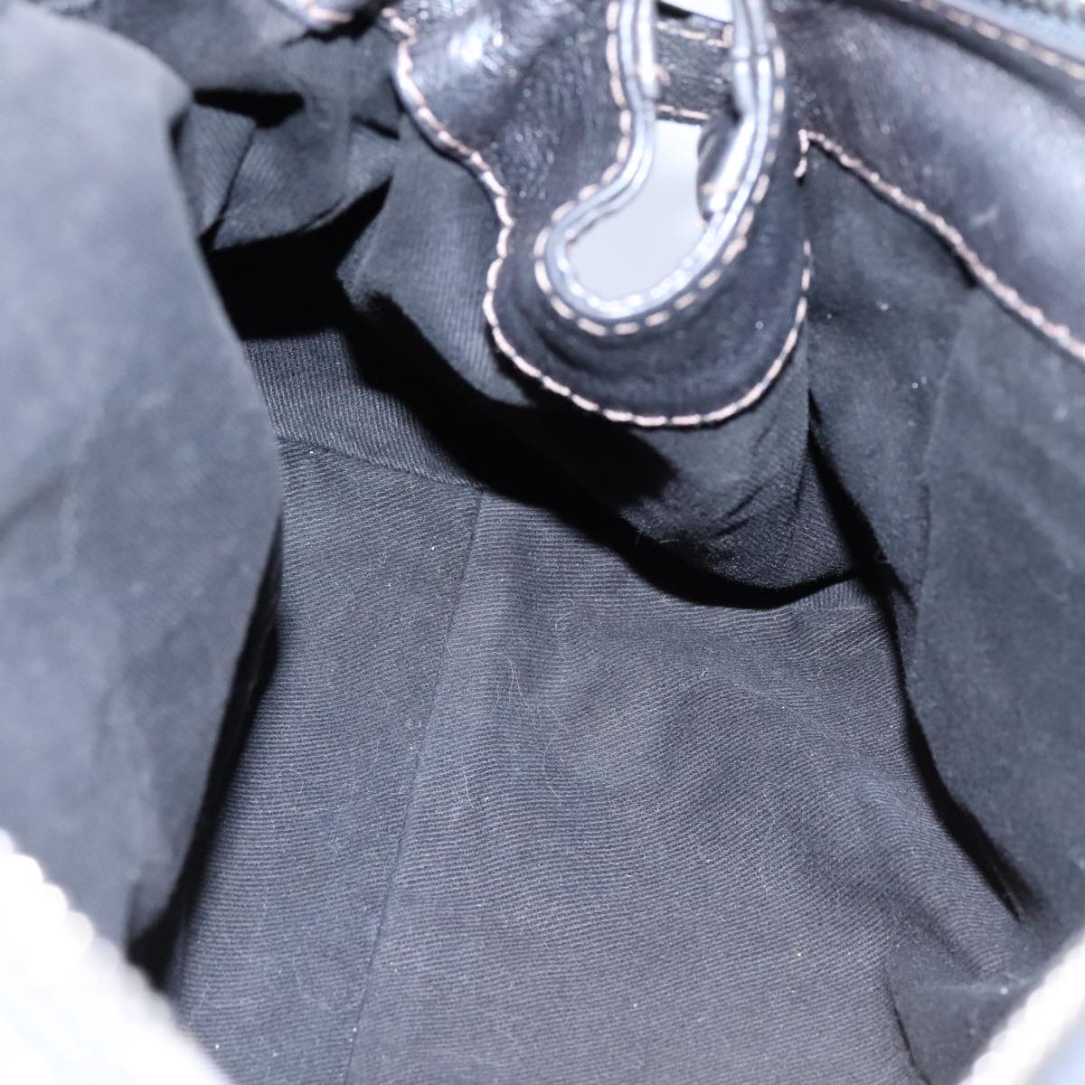 Chloe Paddington Hand Bag Leather Gunmetal am7424